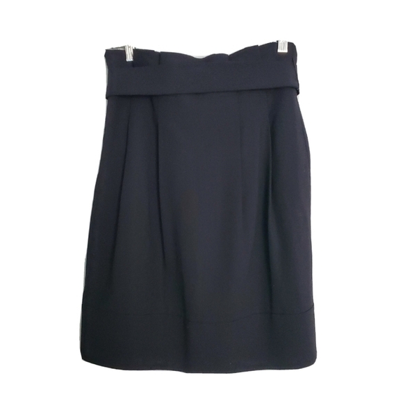 BcbgMaxAzria Stella High Waisted Side Pockets Black Skirt - Picture 3 of 5